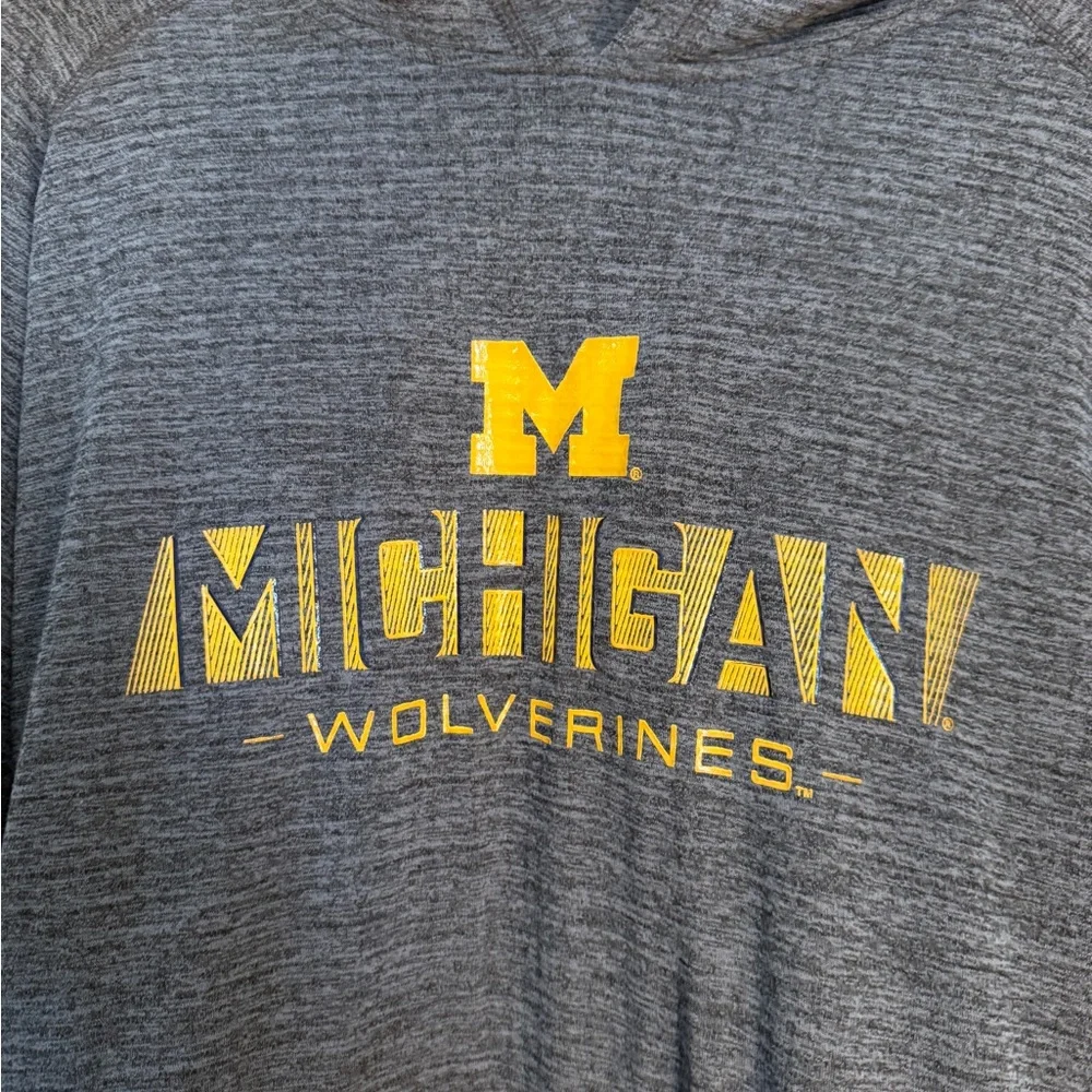 Women’s Michigan Wolverines Gray Hoodie - Large - Picture 2 of 7